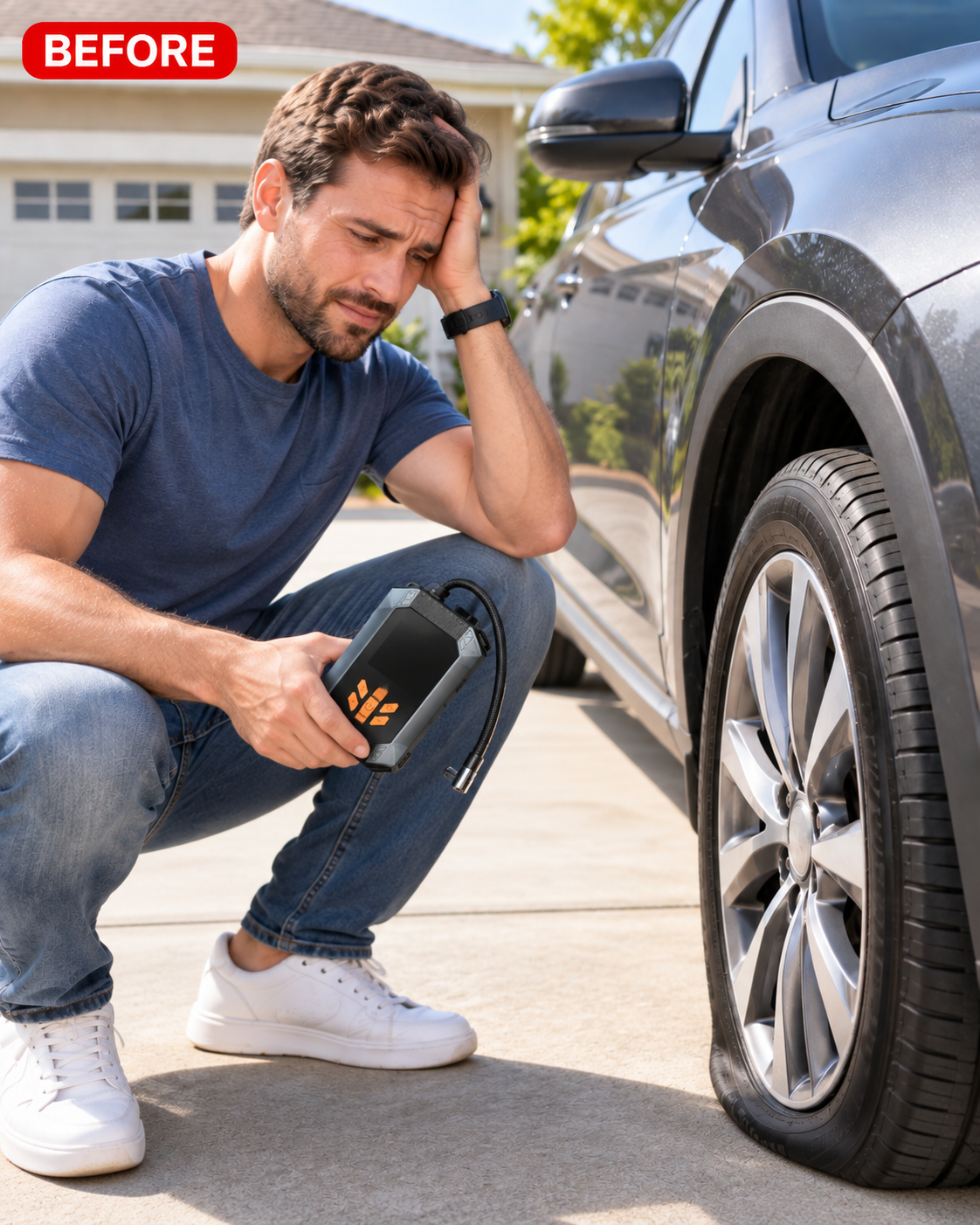Before using Ordalya AirPro™ 150 PSI Cordless Tire Inflator
