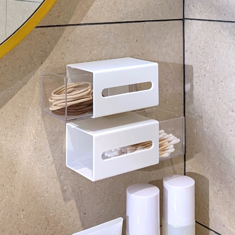 Wall Mounted Cotton Swab & Pad Storage Drawer image 9